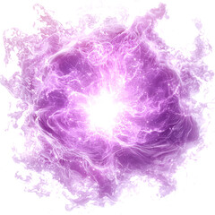 Fototapeta premium Glowing purple energy sphere.