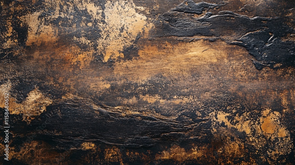 Poster dark brown and gold textured background creating a luxurious vibe