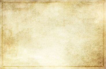 Old grunge paper texture or background with border.