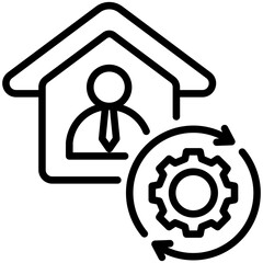 Work From Home Icon