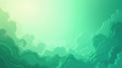 Abstract Green Cloudscape Background - Abstract backgrounds