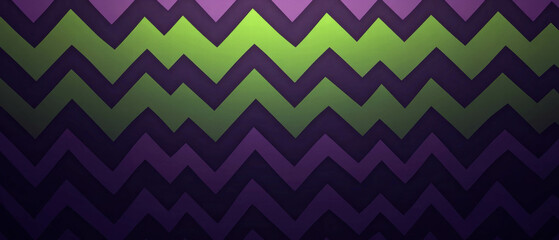 Vibrant green and purple zigzag halftone pattern in a cartoon style background