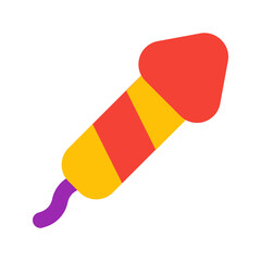 firecracker flat icon