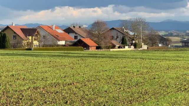single family homes in Austrian countryside