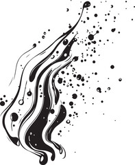 illustration of an black splash 