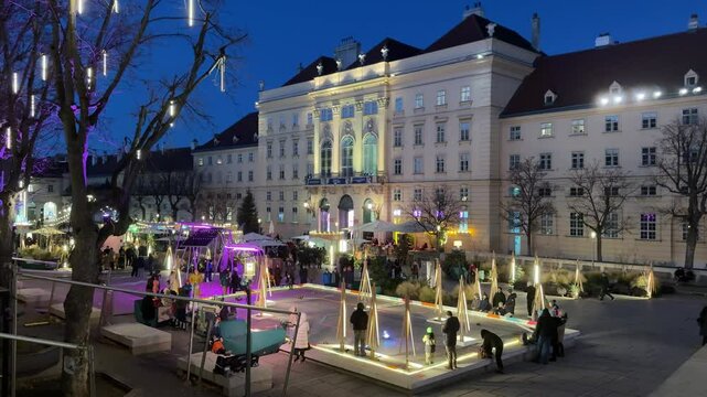 Vienna Museumsquartier at christmas time
