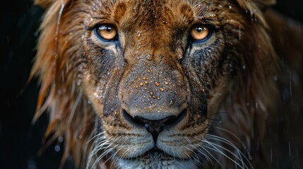 lion Eye contact with his highness