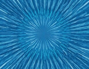 Fototapeta premium Abstract Blue Radiating Lines Pattern Design