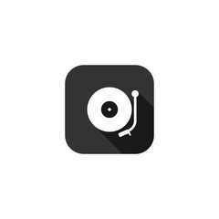 Vinyl record icon. Gramophone icon isolated on transparent background © sljubisa