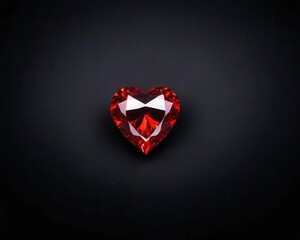 red heart with diamonds