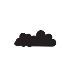 Clouds silhouettes. Vector set of clouds shapes On White Background. Collection of various forms and contours.