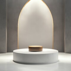 Modern Minimalist Interior Design Podium Arch Display