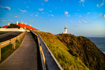 Cape Byron Lighting house, is an active heritage-listed lighthouse and now interpretative Centre, maritime museum, visitor attraction located at Cape Byron on the Far North Coast of New South Wales