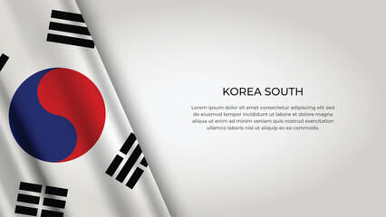 SOUTH KOREA Flag with Original color