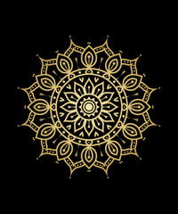 Luxury golden islamic mandala design , vector art illustration
