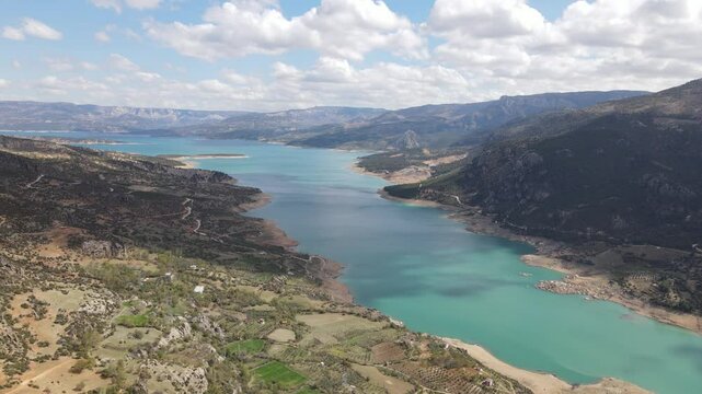 Large Dam Aerial View