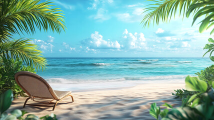 Travel background with summer vacation concept and copy space for creating personalized vacation