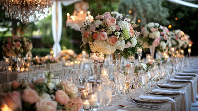 elegant wedding, sophisticated decor, timeless style, bridal gown, luxurious venue, romantic atmosphere