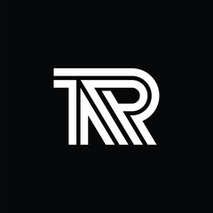 TR Letter Logo-Monogram Logo-Letter Logo-Minimalist Logo