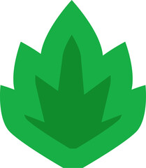Obraz premium Cartoon Plant Icon
