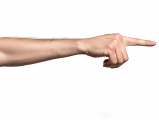 Hand Pointing Realistic Image