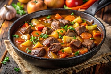 Beef Stew Close Up Photography: Rich, Savory, Home-Style Cooking