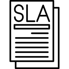 Service Level Agreement (SLA) Icon
