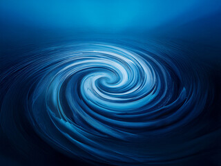 A mesmerizing vortex of swirling blues, creating an illusion of depth and movement.  The shades range from a deep, dark blue to a lighter, almost white center, suggesting a powerful yet serene energy.