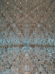 Abstract Glass Alphabet Installation