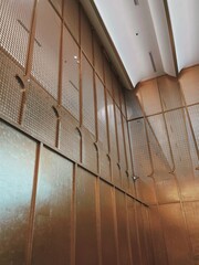 Patterned Golden Wall Interior