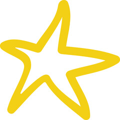 Doodle Lined Star