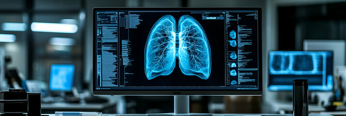 Digital Lung Scan, Medical Imaging Analysis Reveals Respiratory Health, Providing Crucial Insights for Diagnosis and Treatment Planning.