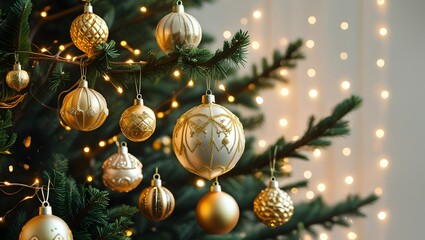 Fototapeta premium christmas tree decoration