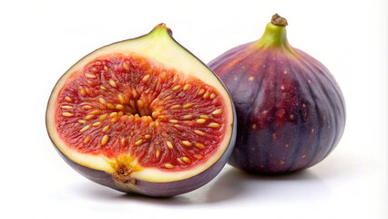 fresh figs isolated on white