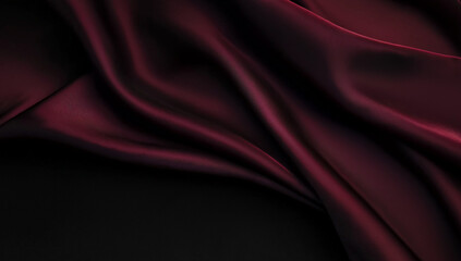 Fototapeta premium Luxury Silk Satin Background: Dark Gray, Burgundy, and Purple with Shiny Glitter, Elegant Drapery Folds for Romantic Holidays