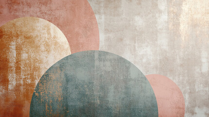 Textured background featuring large circular shapes in muted colors