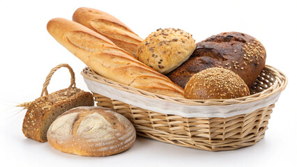 assortment of baked bread