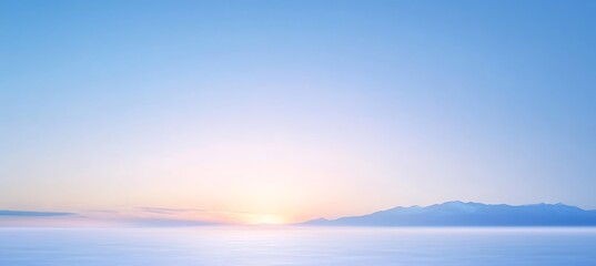 Fototapeta premium A gradient that shifts from deep royal blue to light periwinkle, reminiscent of a clear twilight sky. 