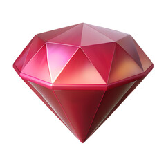 3D Diamond icon. Diamond logo. Jewelry gemstones,
