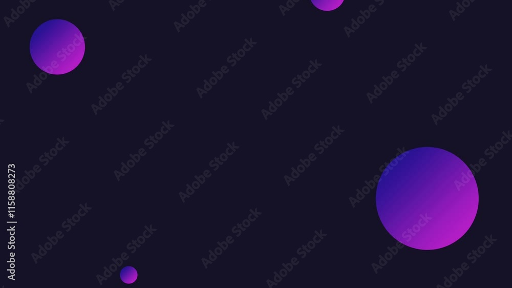 Aufkleber animation of enchanting dark background filled with colorful celestial elements, including stars and