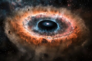 Cosmic formation of a swirling protoplanetary disk surrounding a black hole