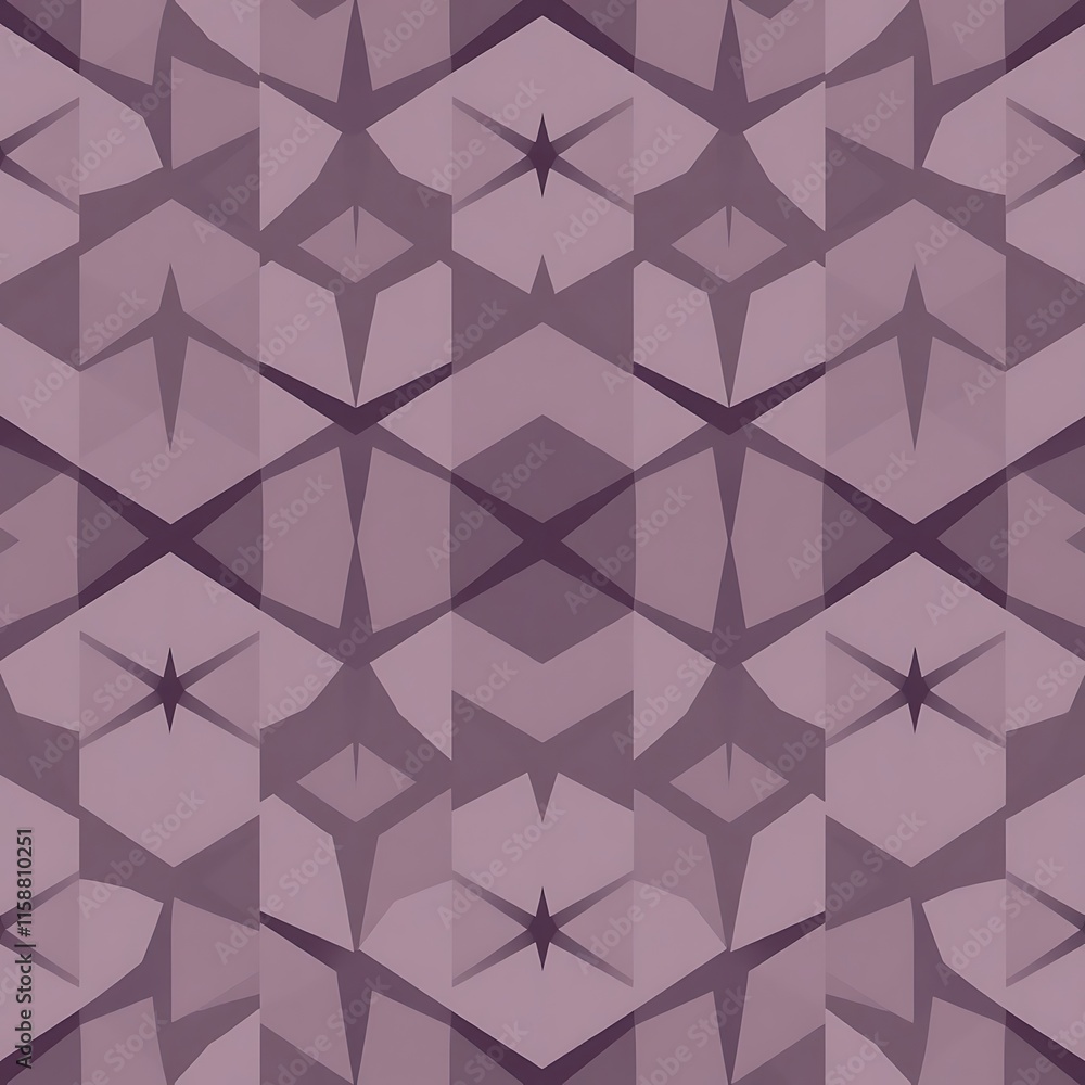 Poster mauve geometric seamless pattern