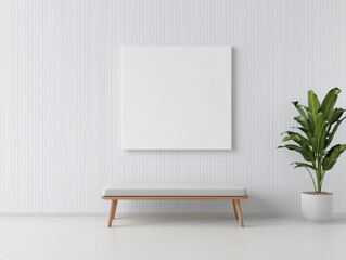 Expansive Gallery Space with Blank Canvas Area - Artistic Display