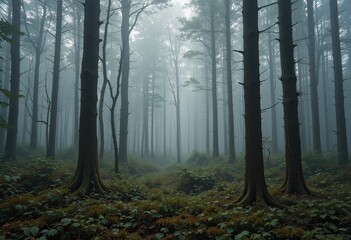 morning in the forest