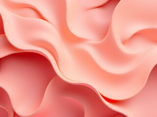 A pink fabric with a wave pattern