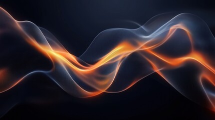 Obraz premium Dark Gray Abstract Background with Smooth Lines and Elegant Glare