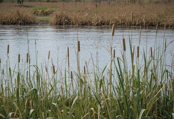 Obraz premium reeds in the water