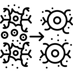 Obraz premium Neural Synchronization Icon