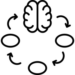 Brain Function Loop Icon