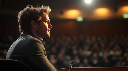 people in a conference hall